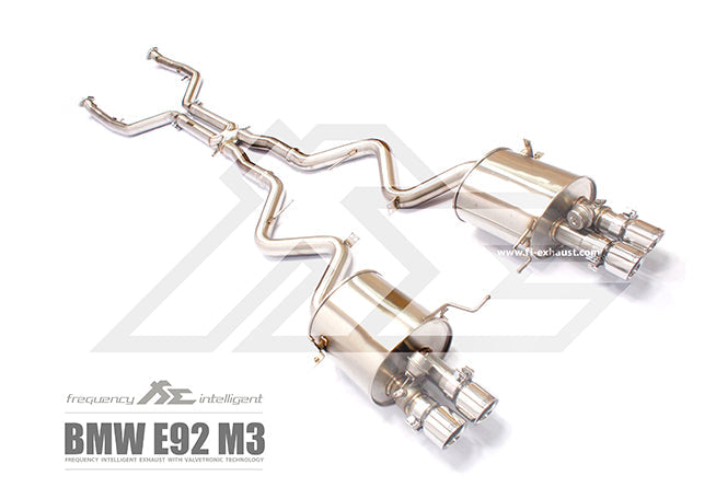 Fi-Exhaust - BMW 3 SERIES E92 M3 - Valvetronic Muffler + Standard remote control system module Stainless Steel - BN-92M-CBV
