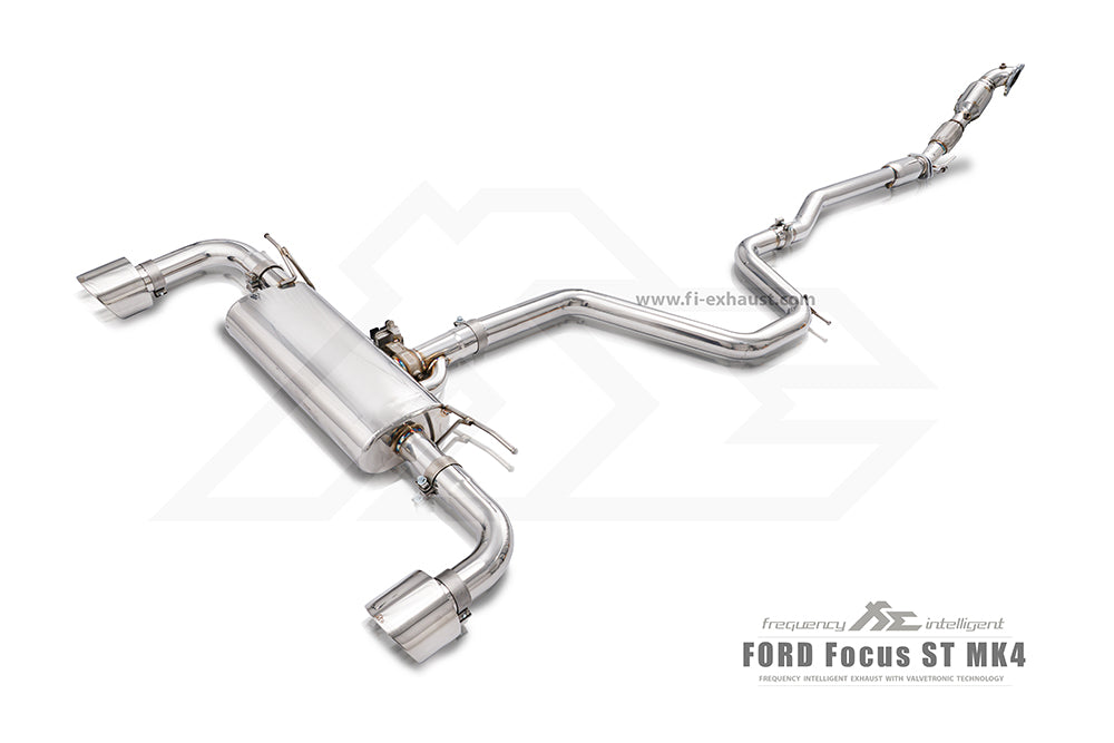 Fi-Exhaust - FORD FOCUS MK4 2.3T - Front Pipe(OPF) + Mid Pipe + Valvetronic Muffler + Standard remote control system module Stainless Steel - FD-STMK4F-CBE
