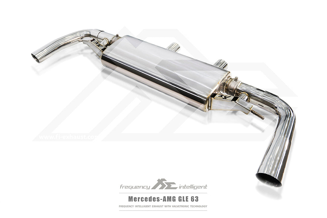 Fi-Exhaust - MERCEDES-BENZ GLE C292 GLE63 AMG - Front Pipe + Mid X-Pipe + Valvetronic Muffler + Standard Remote Control System Module Stainless Steel - MB-116A-CBVS2