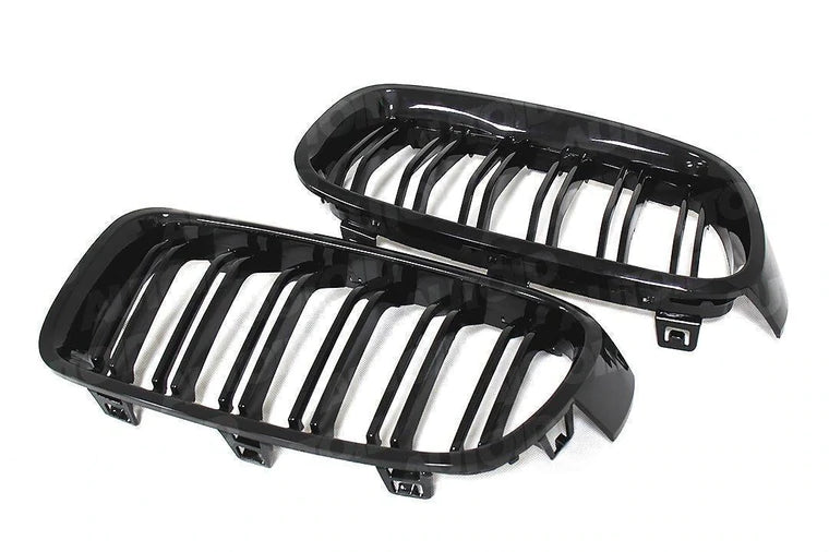 PSR Parts - Gloss Black Kidney Grilles for BMW 3 Series (2012-2019, F30 F31)