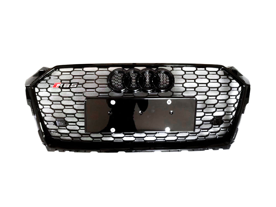 PSR Parts - Gloss Black Honeycomb Grille for Audi A5 & S5 (2016+, B9)