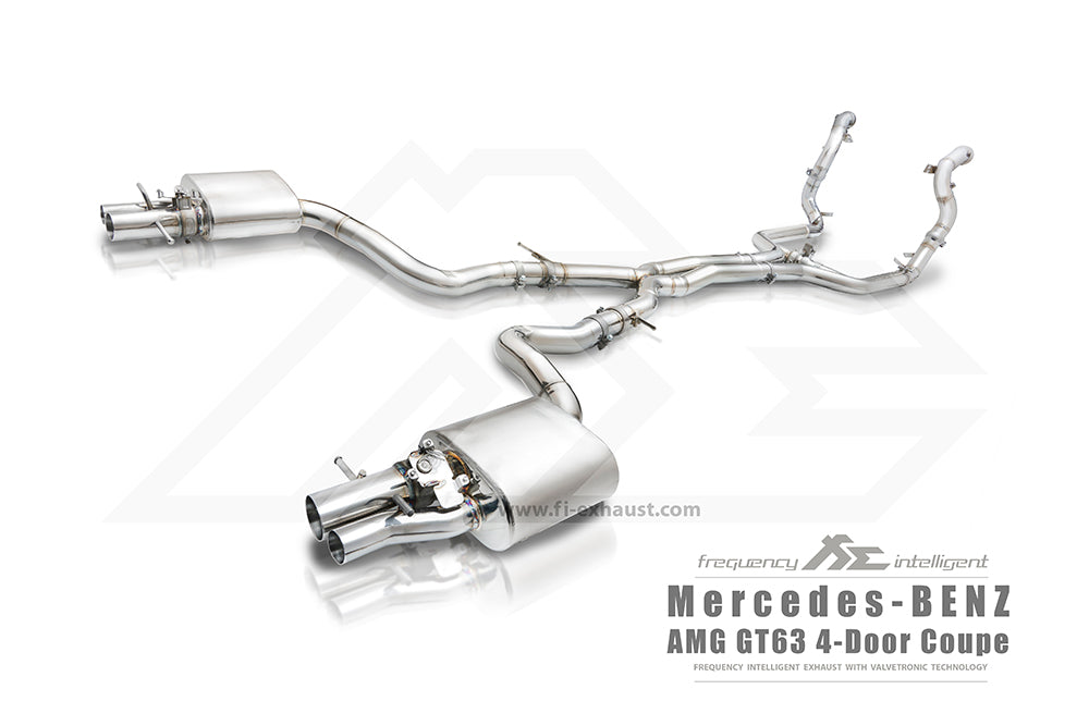 Fi-Exhaust - MERCEDES-BENZ AMG GT63 4 COUPE X290 4.0T - Front Pipe + Mid X-Pipe + Valvetronic Muffler(EV Valve) Stainless Steel - MB-213A-CBE