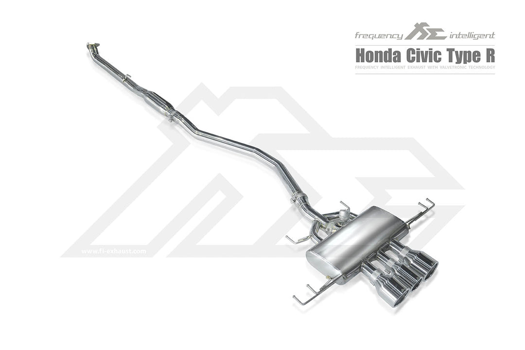 Fi-Exhaust - HONDA CIVIC FK8 2.0L TYPE R - Front Pipe + Mid Pipe + Valvetronic Muffler + Standard remote control system module Stainless Steel - HD-FK8-CBV