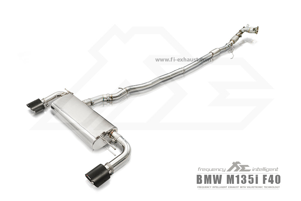 Fi-Exhaust - BMW 1 SERIES F40 M135I - Front Pipe + Mid Pipe + Valvetronic Muffler (EV Valve) Stainless Steel - BN-F40B48-CBE