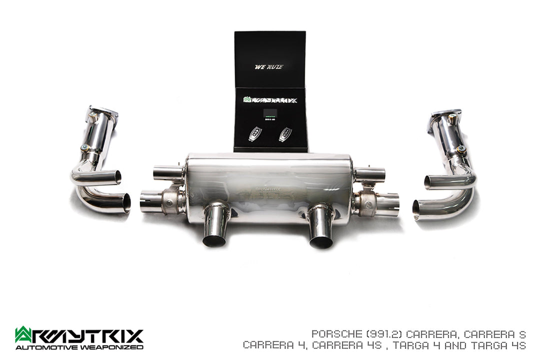 Armytrix - PORSCHE 911 991 MK2 3.0L CARRERA - Turboback Stainless Steel - P92C2-CD