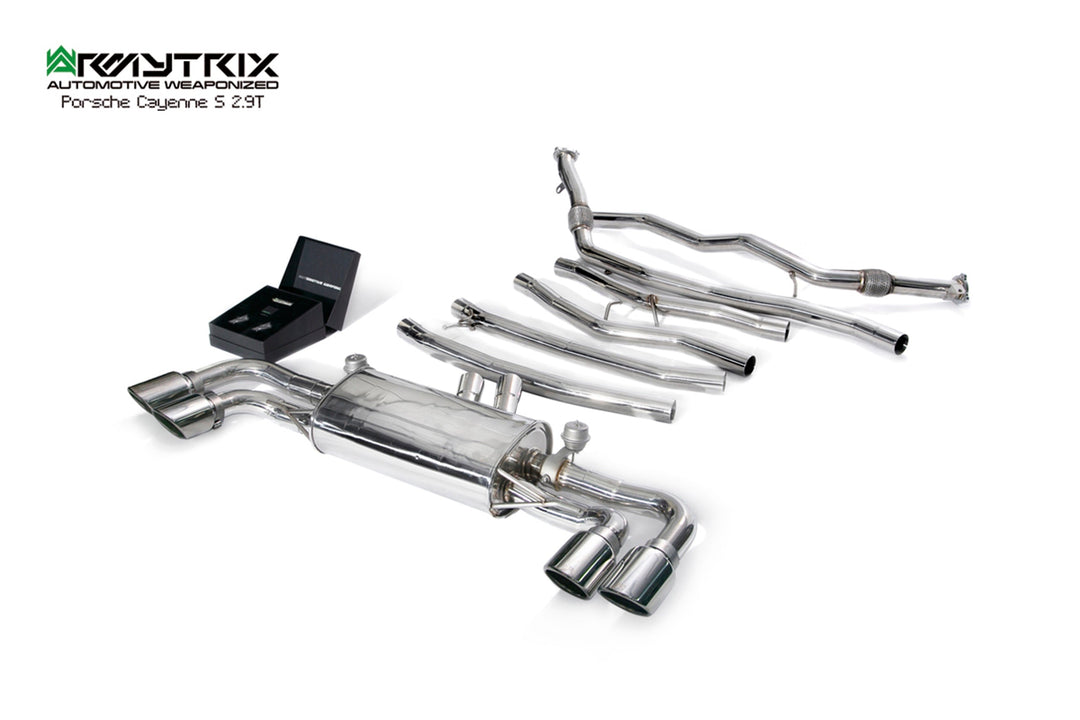 Armytrix - PORSCHE CAYENNE E3 2.9L S - Cat-back Stainless Steel - PE3T2