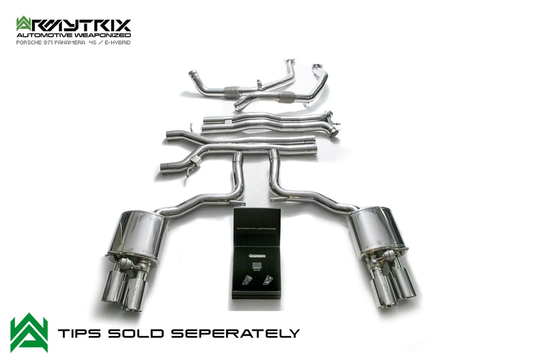 Armytrix - PORSCHE PANAMERA 971 2.9L E-HYBRID SPORT TURISMO - Cat-back Stainless Steel - P71T2