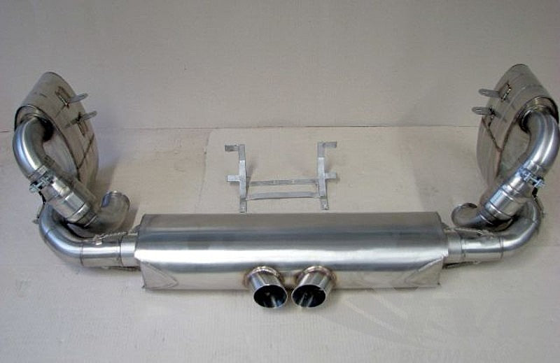 FVD Brombacher - Porsche Exhaust System Race 997 RSR "M&M" Catalytic Bypass, Stainless Steel, with Tips 2x76mm - RES 997 000 64S
