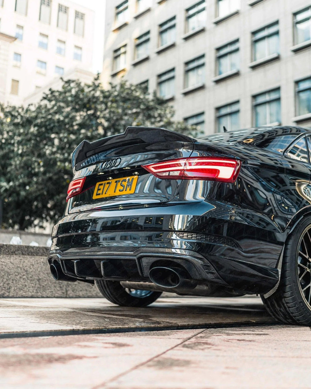 TRE - TRE Pre-Preg Carbon Fibre GP Rear Spoiler for Audi RS3 Saloon (2017-2020, 8V LCI)