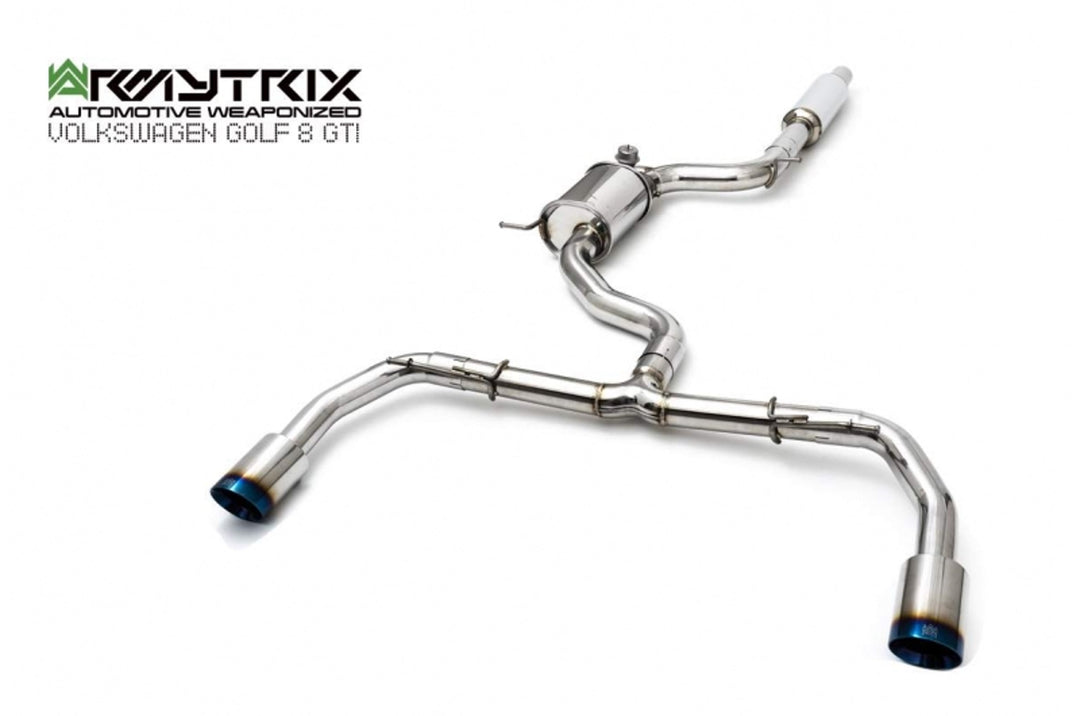 Armytrix - VW GOLF MK8 2.0 TSI GTI - Cat-back Stainless Steel - VWG8T