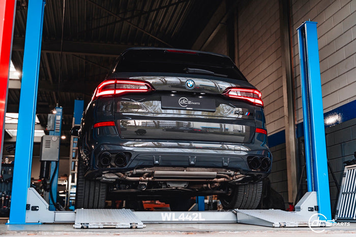 Upgrade your BMW G05 X5 45e with DCE Part Plug-and-Play Axleback Exhaust System: Enhanced Performance and Sound