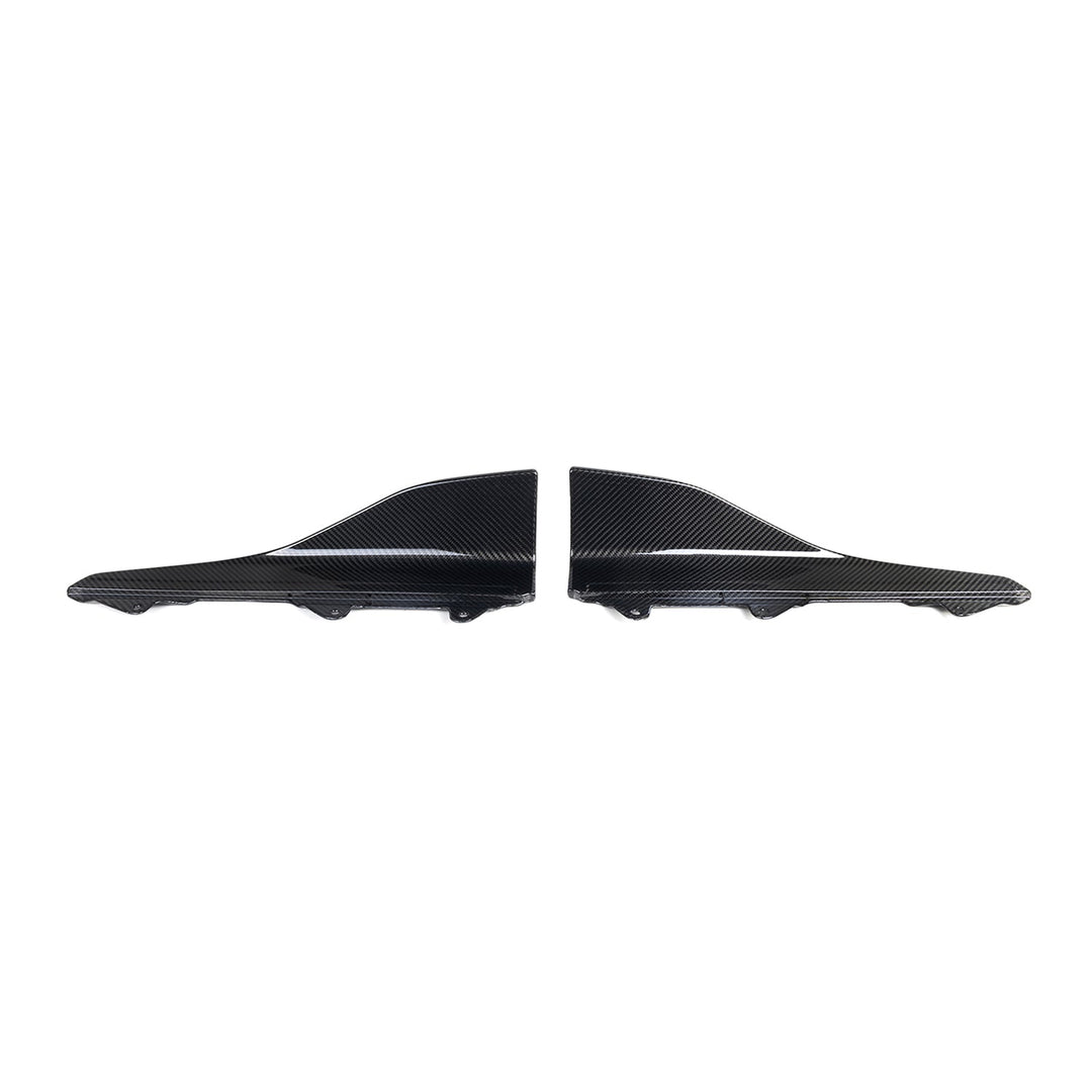 MHC+ BMW M2 F87 Performance Style Front Winglets In Gloss Pre Preg Carbon Fibre (F87 inc Competition)