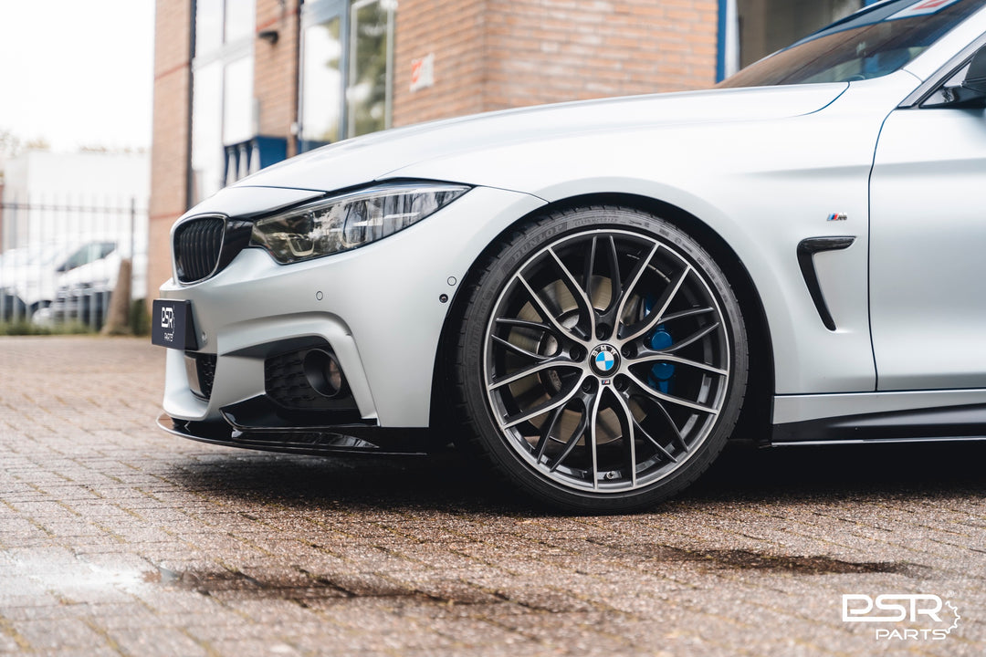 DCE Parts - Splitter Flaps for M-Sport Front Bumper BMW F32 F33 F36 - Gloss Black