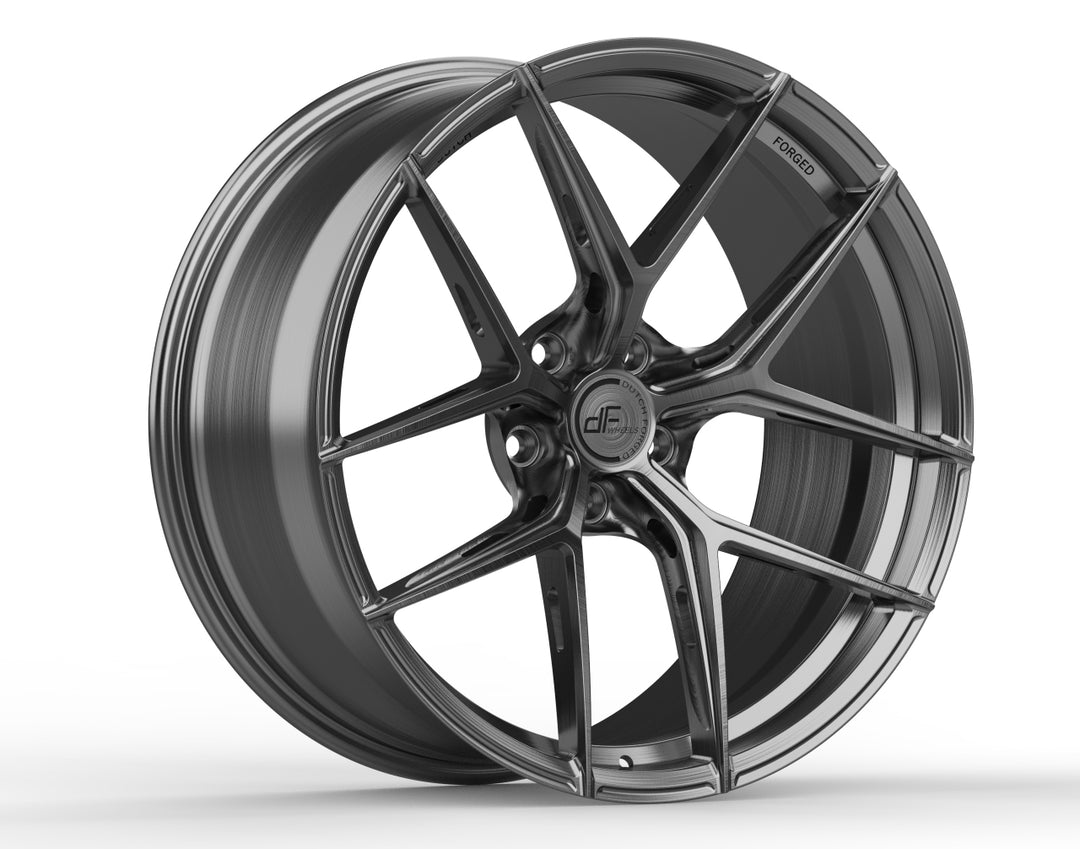 DCE Parts - Dutch Forged - DF-R1 - 1-Piece Full Forged Wheels - Brushed Gunmetal