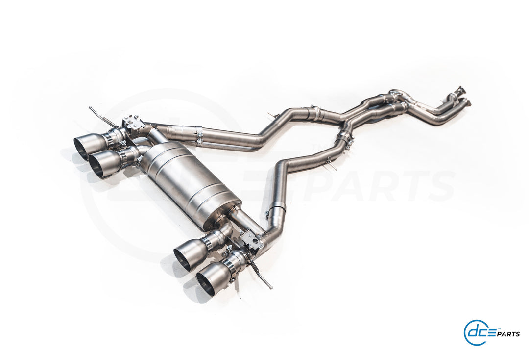 DCE Parts - BMW G80 G81 M3 G82 M4 Equal Length & X-Pipe Midpipe Hybrid Titanium Catback Valved Exhaust