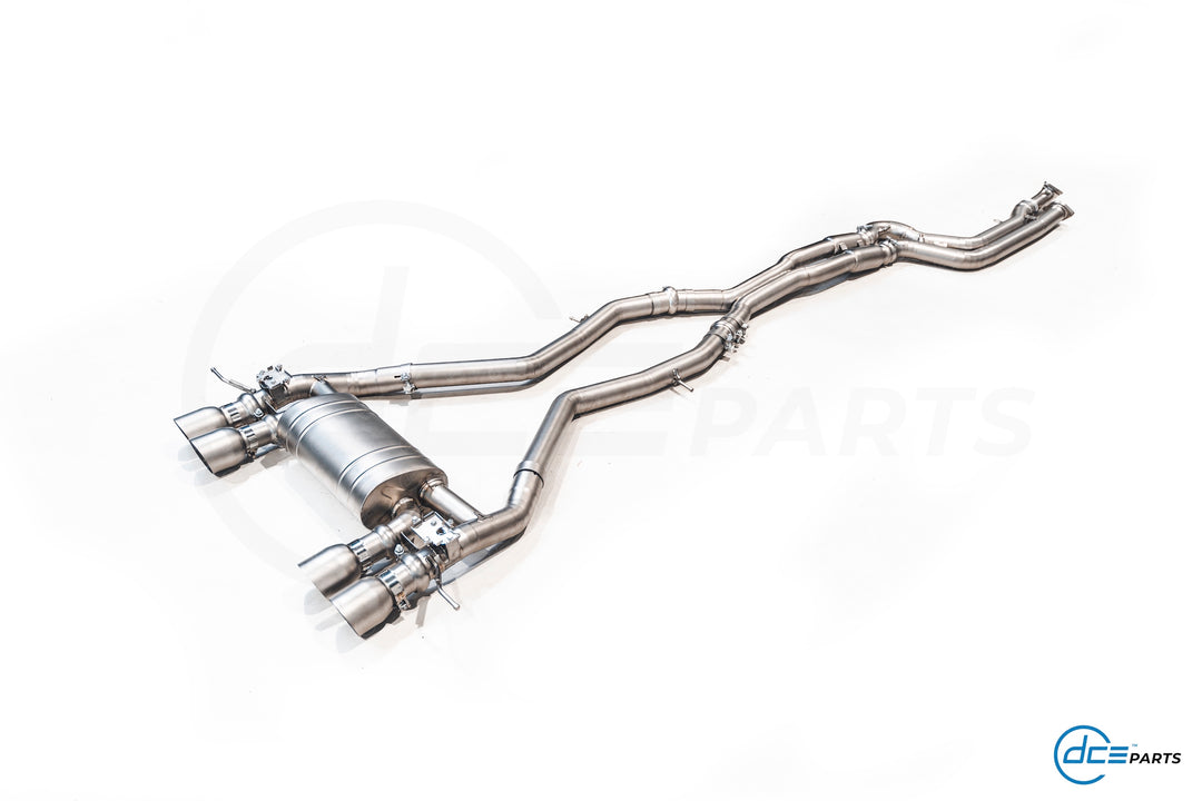 DCE Parts - BMW G80 G81 M3 G82 M4 Equal Length & X-Pipe Midpipe Hybrid Titanium Catback Valved Exhaust
