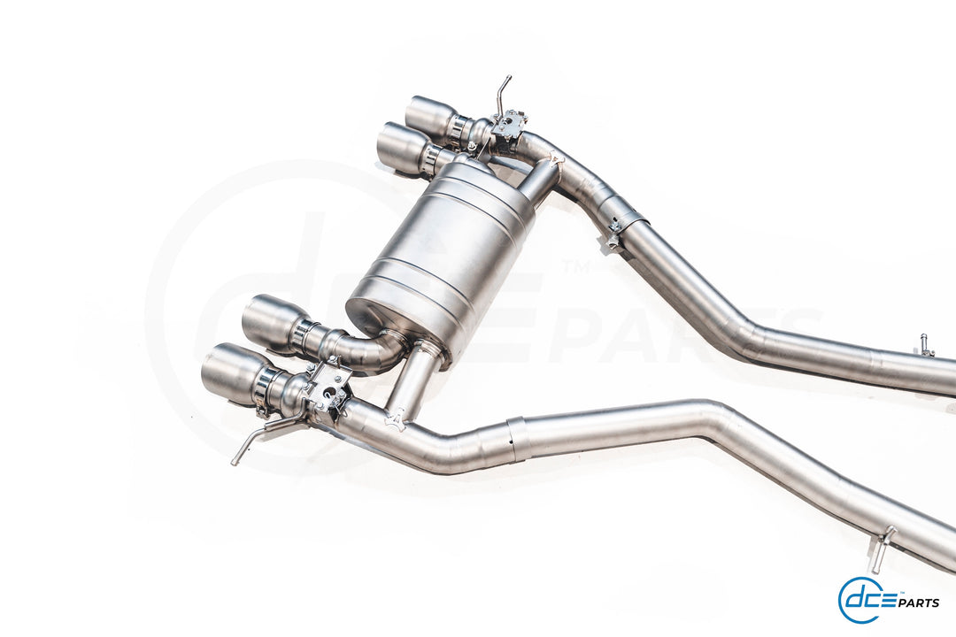 DCE Parts - BMW G80 G81 M3 G82 M4 Equal Length & X-Pipe Midpipe Hybrid Titanium Catback Valved Exhaust