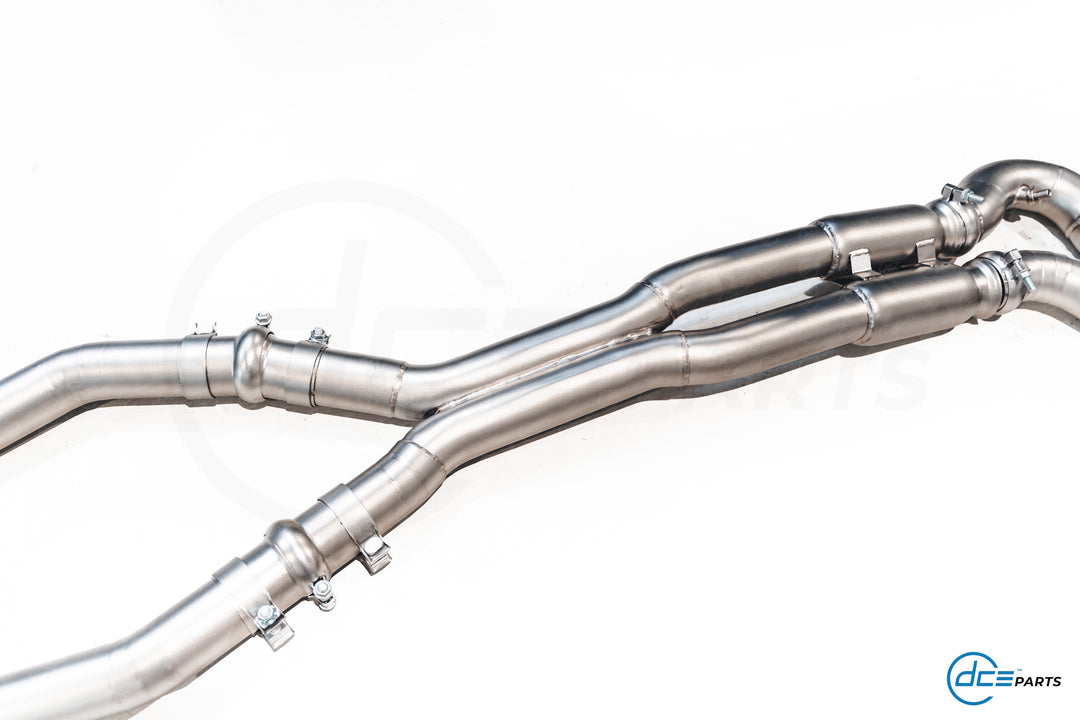 DCE Parts - BMW G80 G81 M3 G82 M4 Equal Length & X-Pipe Midpipe Hybrid Titanium Catback Valved Exhaust