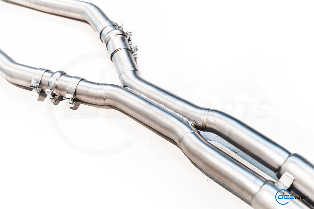 DCE Parts - BMW G80 G81 M3 G82 M4 Equal Length & X-Pipe Midpipe Hybrid Titanium Catback Valved Exhaust