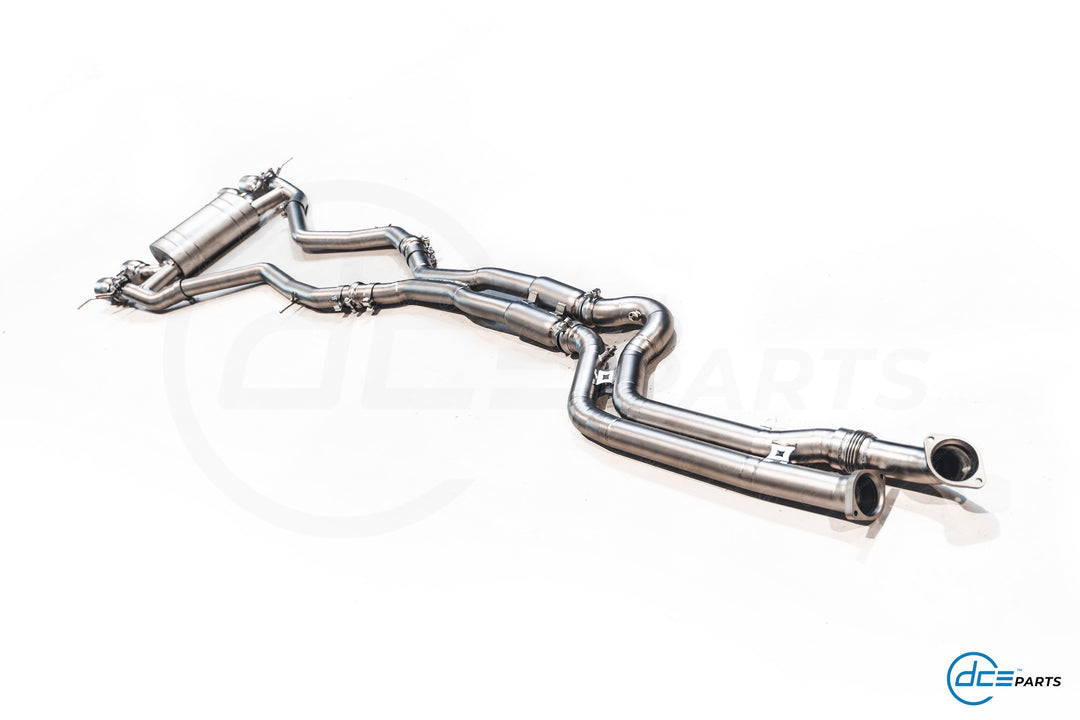 DCE Parts - BMW G80 G81 M3 G82 M4 Equal Length & X-Pipe Midpipe Hybrid Titanium Catback Valved Exhaust