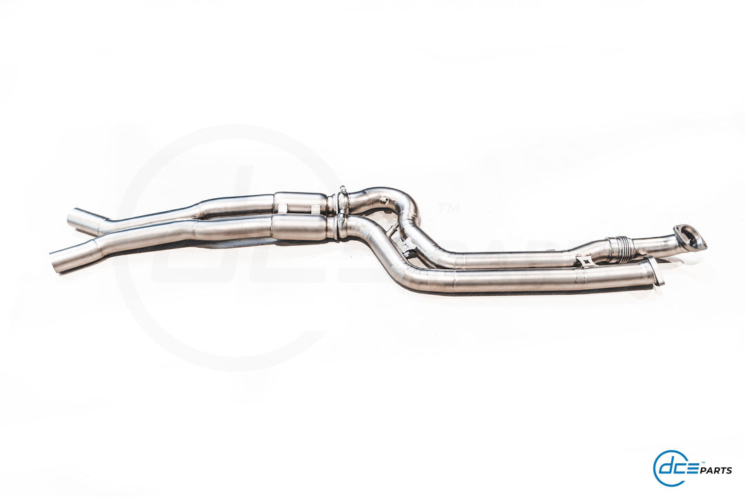 DCE Parts - BMW G80 G81 M3 G82 M4 Equal Length & X-Pipe Midpipe Hybrid Titanium Catback Valved Exhaust