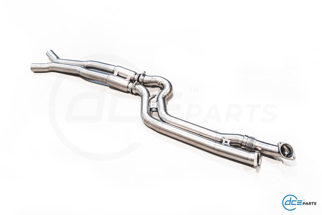 DCE Parts - BMW G80 G81 M3 G82 M4 Equal Length & X-Pipe Midpipe Hybrid Titanium Catback Valved Exhaust