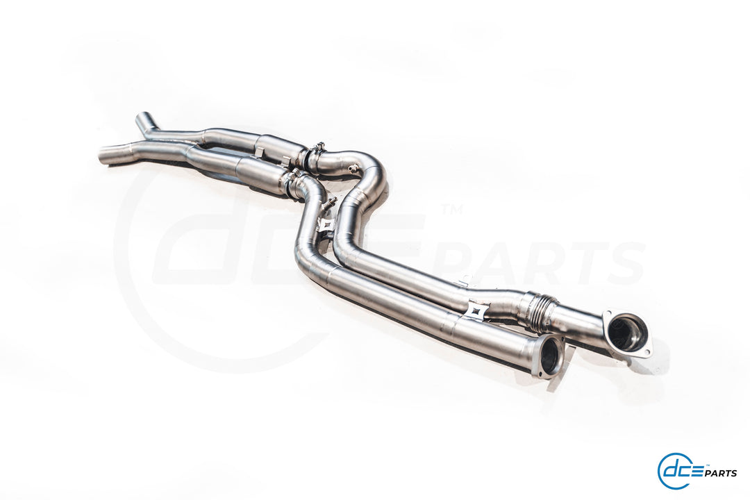 DCE Parts - BMW G80 G81 M3 G82 M4 Equal Length & X-Pipe Midpipe Hybrid Titanium Catback Valved Exhaust