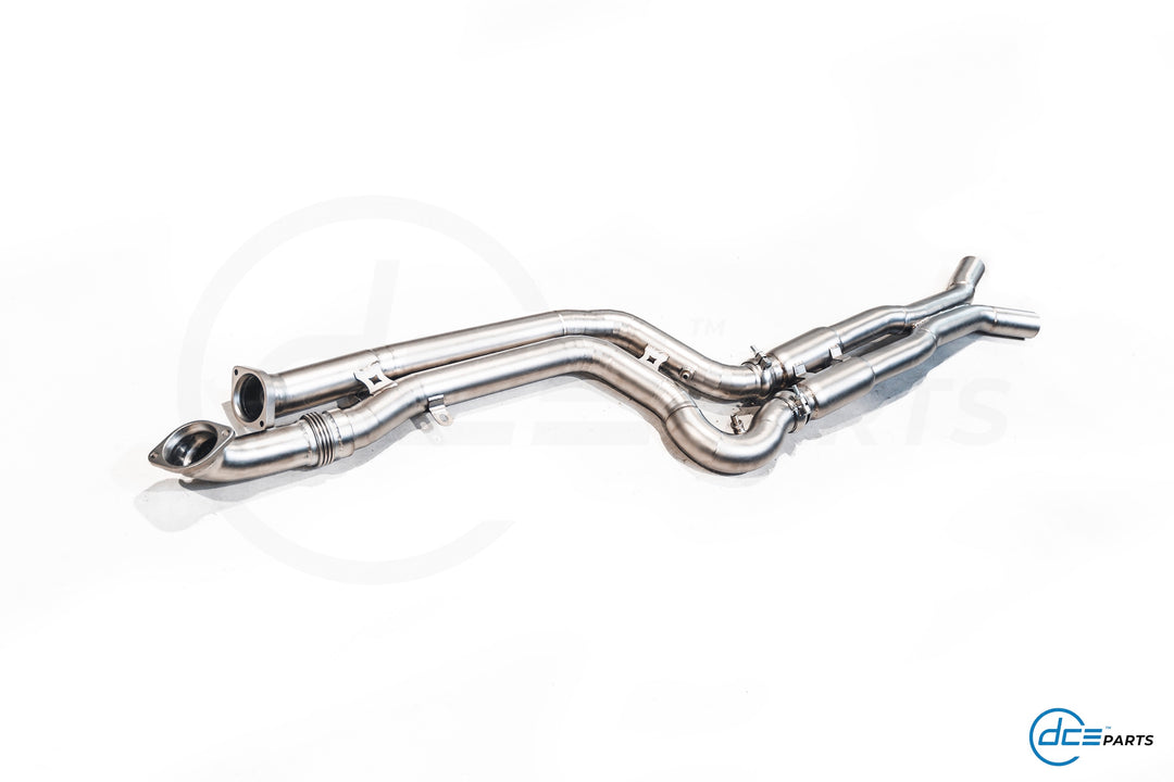 DCE Parts - BMW G80 G81 M3 G82 M4 Equal Length & X-Pipe Midpipe Hybrid Titanium Catback Valved Exhaust