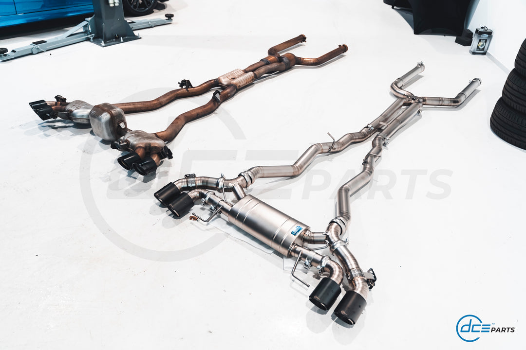 DCE Parts - BMW M5 F90 Titanium Catback Axleback Valvetronic Exhaust