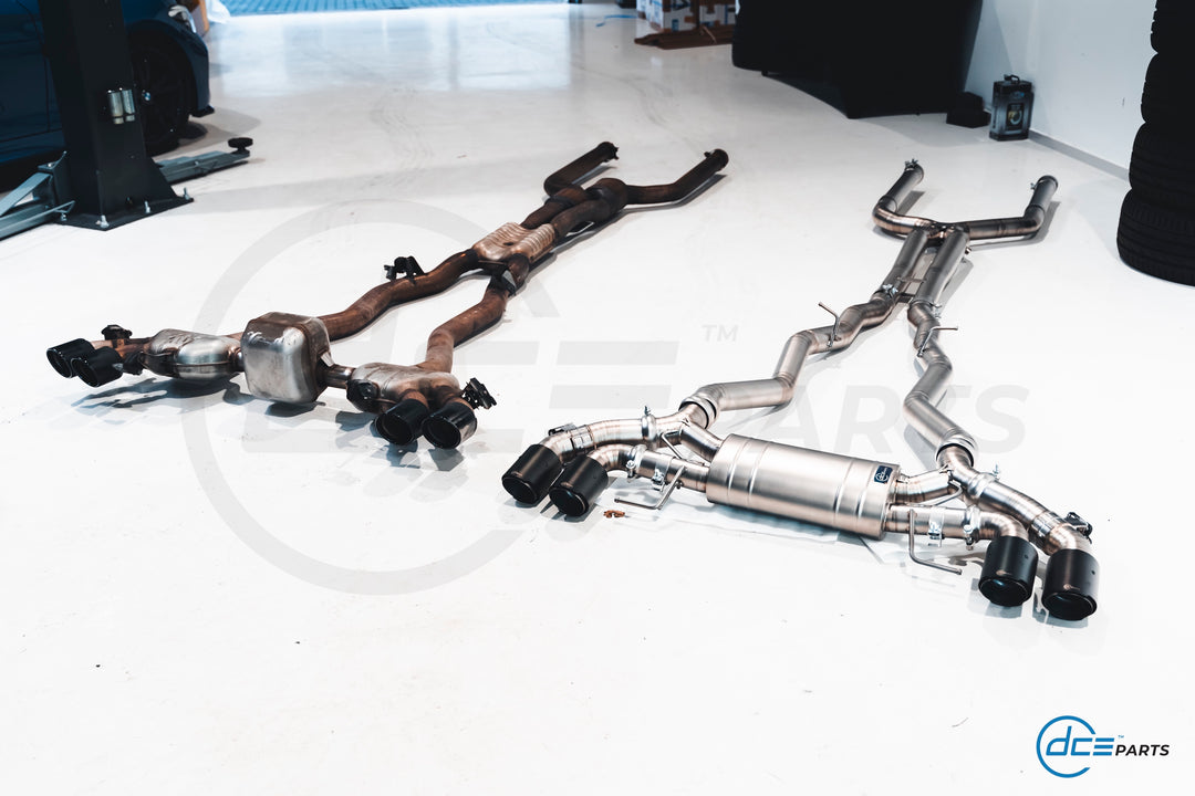DCE Parts - BMW M5 F90 Titanium Catback Axleback Valvetronic Exhaust