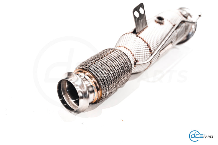 DCE Parts – B58 4,5 Zoll Downpipe – F & G Chassis – BMW M140i, M240i, M340i, M440i, 540i, 640i, 745E, 840i, Z4, Supra & XDRIVE – (OPF & V-Band Flanschtyp)