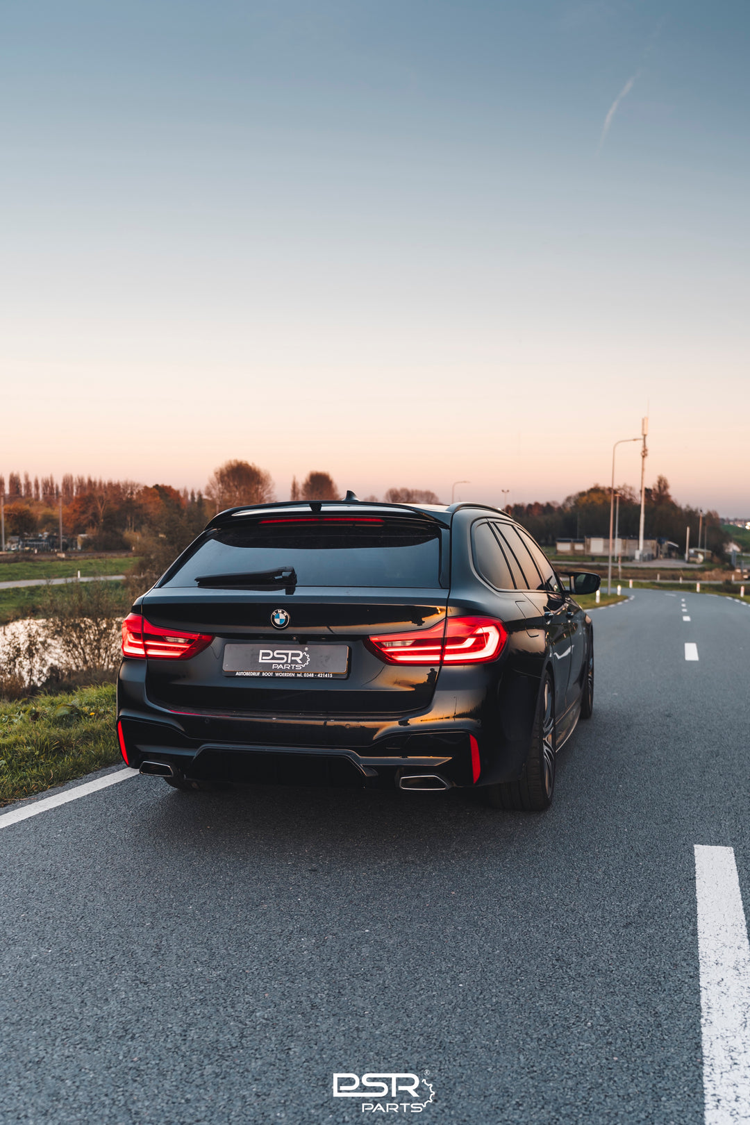 Gloss Black Rear M5 Look Diffuser for BMW G30 G31 5 series Performance Style with Larger Outlets