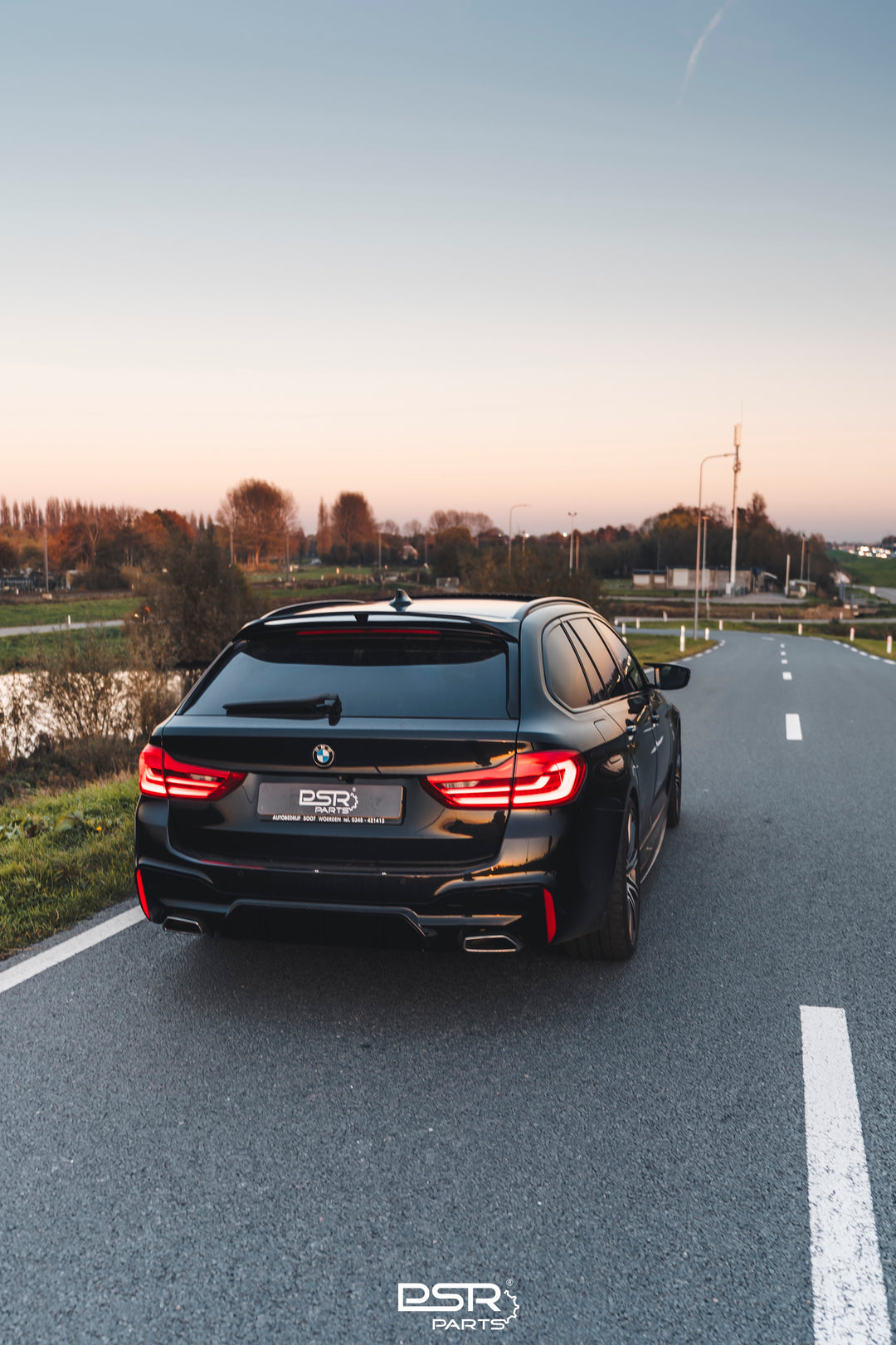 Gloss Black Rear M5 Look Diffuser for BMW G30 G31 5 series Performance Style with Larger Outlets