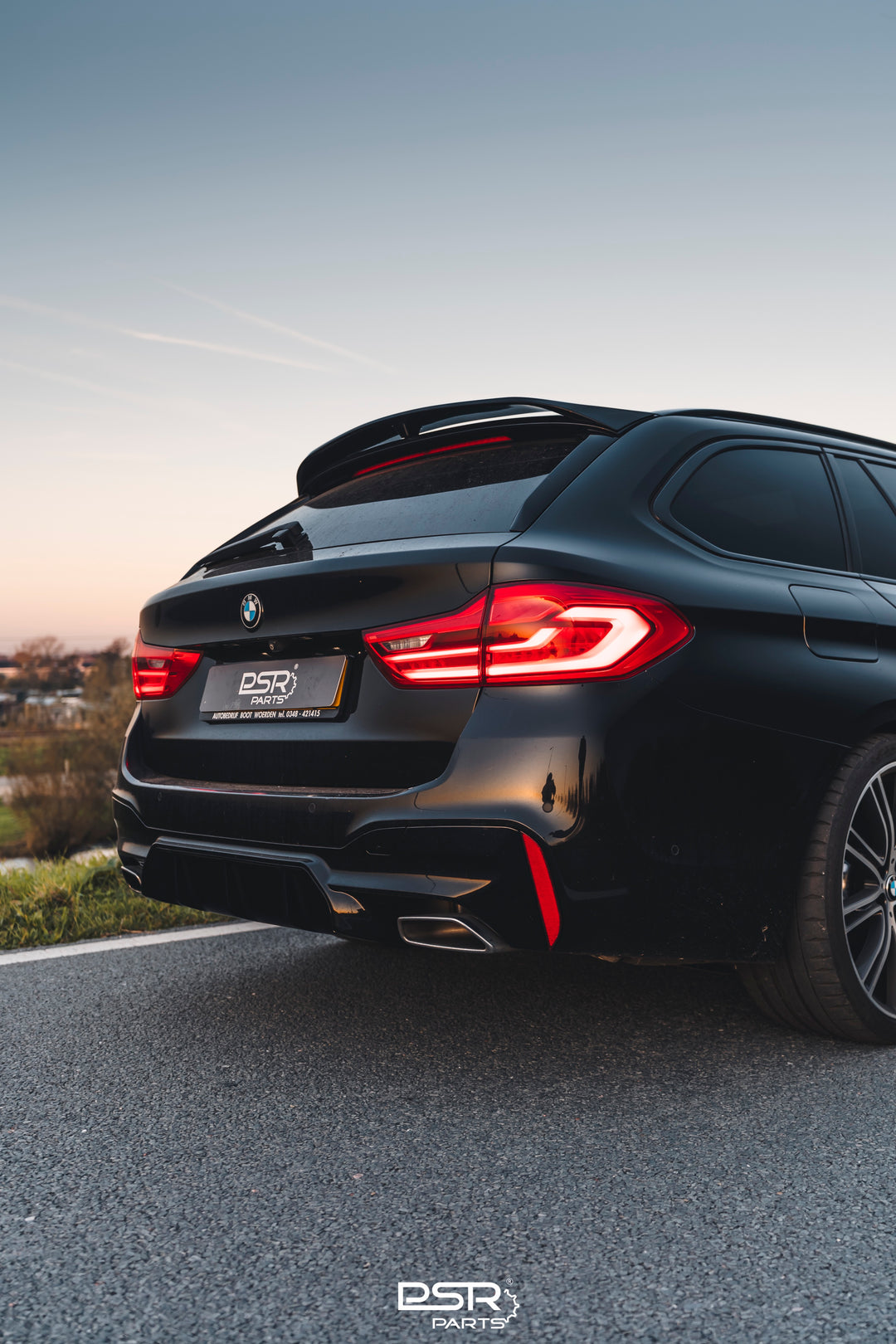 Gloss Black Rear M5 Look Diffuser for BMW G30 G31 5 series Performance Style with Larger Outlets