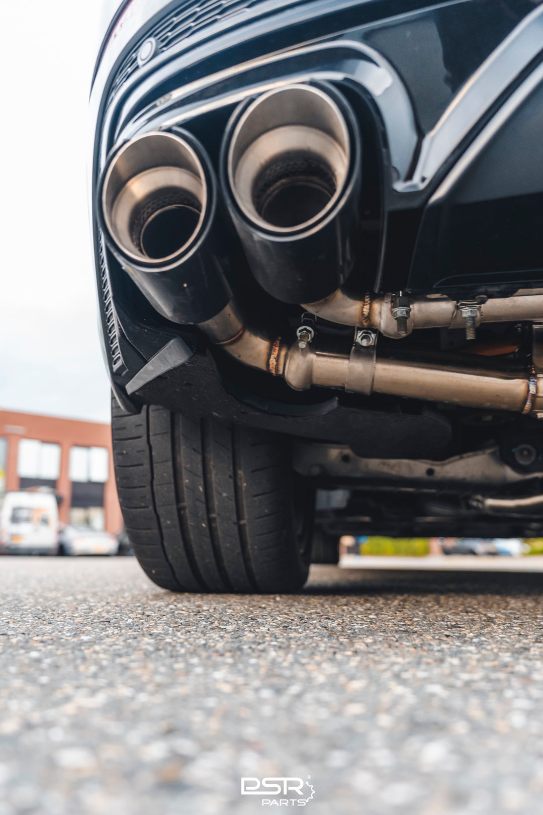 DCE Parts - Audi Q8 55 TFSI-E Axleback Slip On Valvetronic Exhaust Rear Muffler Quad Tip Conversion