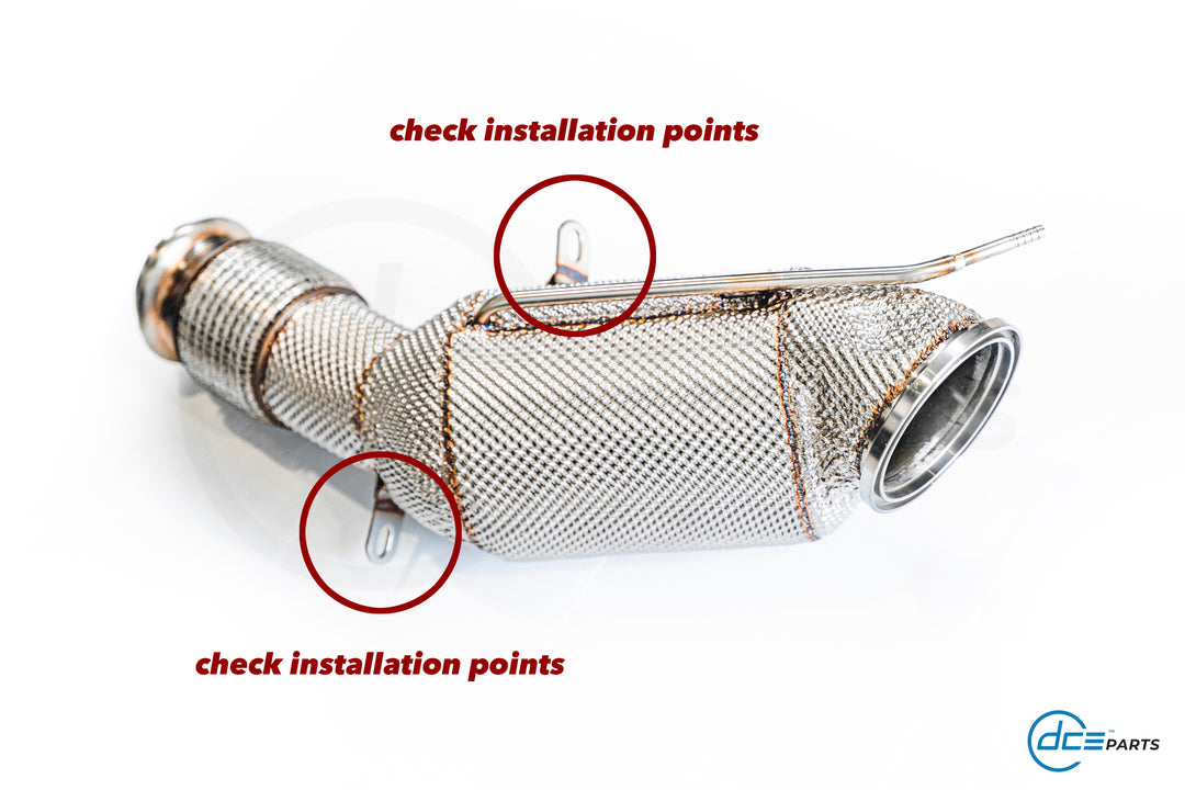 DCE Parts - B48 Downpipe - G Chassis - BMW G42 220I, 230I, G20 G21 320I, 330E, 330I, G22 G23 G26 420I, 430I, G01 G02 X3 X4 20I 30I & XDRIVE, Supra A90 B48 - (OPF & V-Band Flange Type)