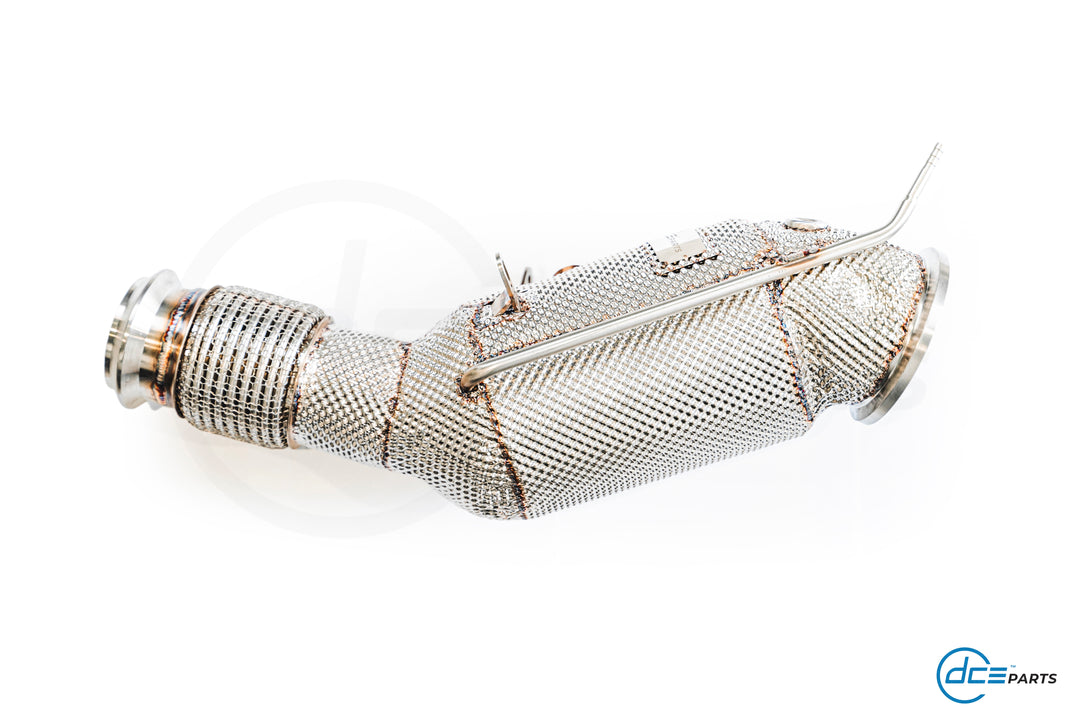 DCE Parts - B48 Downpipe - F & G Chassis - BMW 120I, 125I, 220I, 230I, 320I, 330E, 330I, 420I, 430I, 520I, 530I, 530E, 630I, 730I, 740E, X3 X4 20I 30I & XDRIVE, Supra A90 B48 - (OPF & V-Band Flange Type)