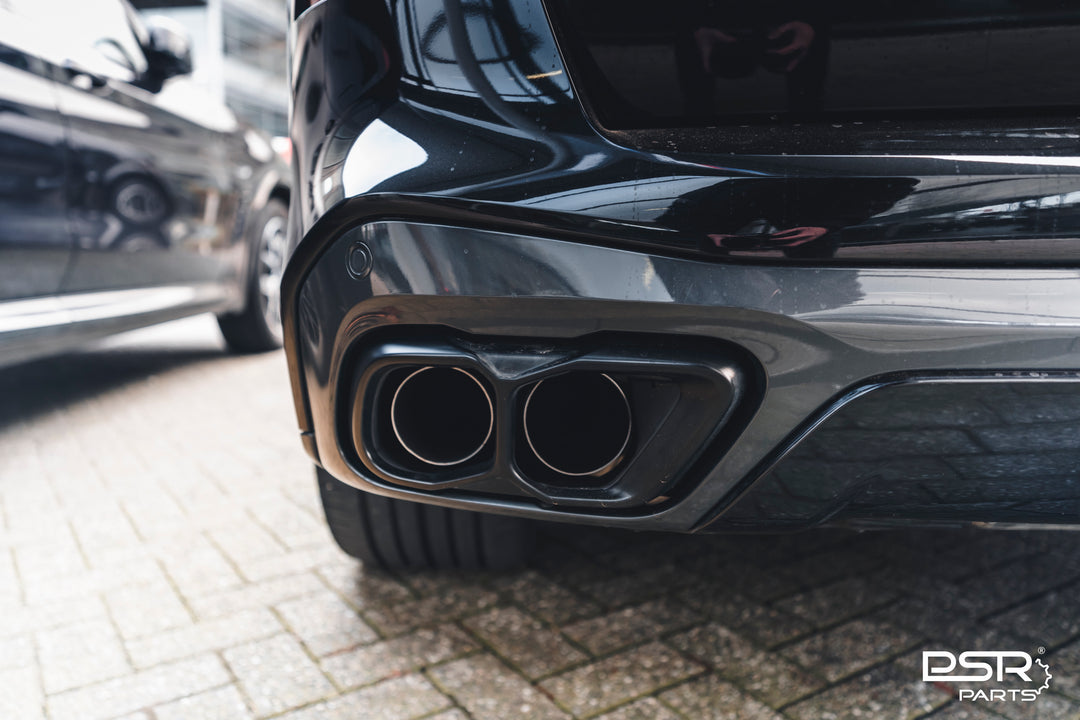 Genuine BMW Black MATTE Performance X5 X6 M60i Exhaust Tips for BMW X5 G05 X6 G06