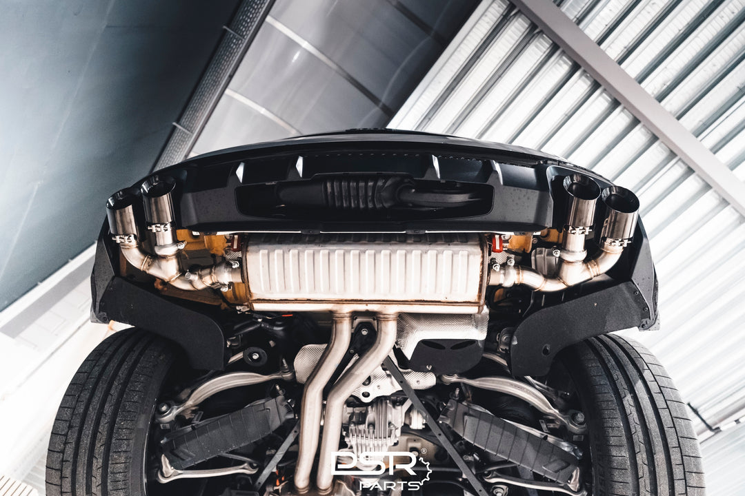 DCE Parts - Audi Q8 4M 55 TFSI-E / 60 TFSI-E Quad Exhaust Tips Conversion Plug and Play FACELIFT