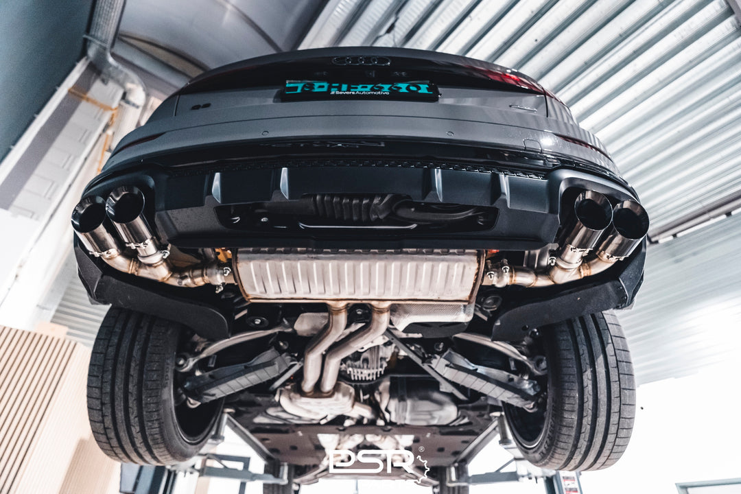 DCE Parts - Audi Q8 4M 55 TFSI-E / 60 TFSI-E Quad Exhaust Tips Conversion Plug and Play FACELIFT