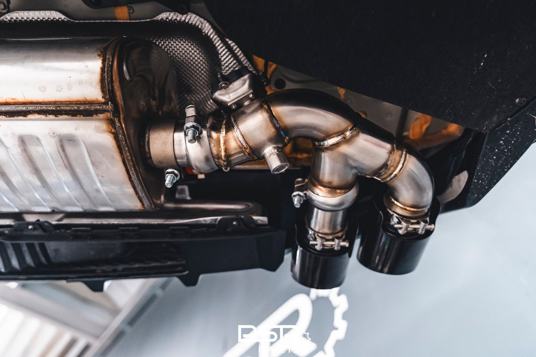 DCE Parts - Audi Q8 4M 55 TFSI-E / 60 TFSI-E Quad Exhaust Tips Conversion Plug and Play FACELIFT