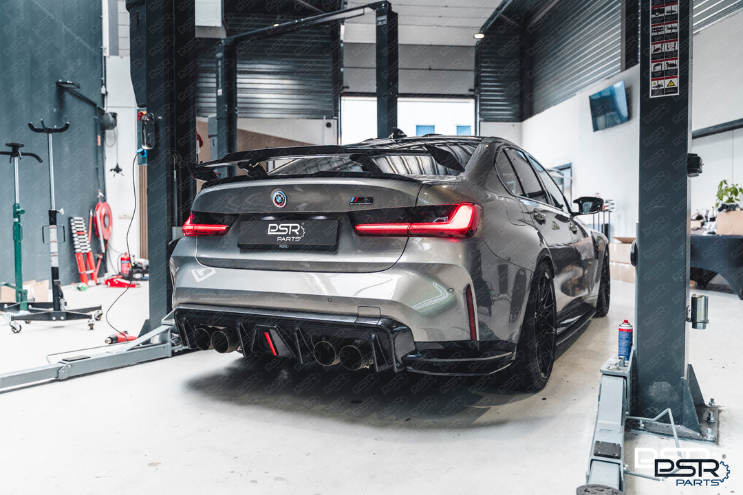 BMW G80 G81 M3 & G82 G83 M4 Carbon Fibre AK Diffuser Dry Carbon with F1 Brake / Fog Light