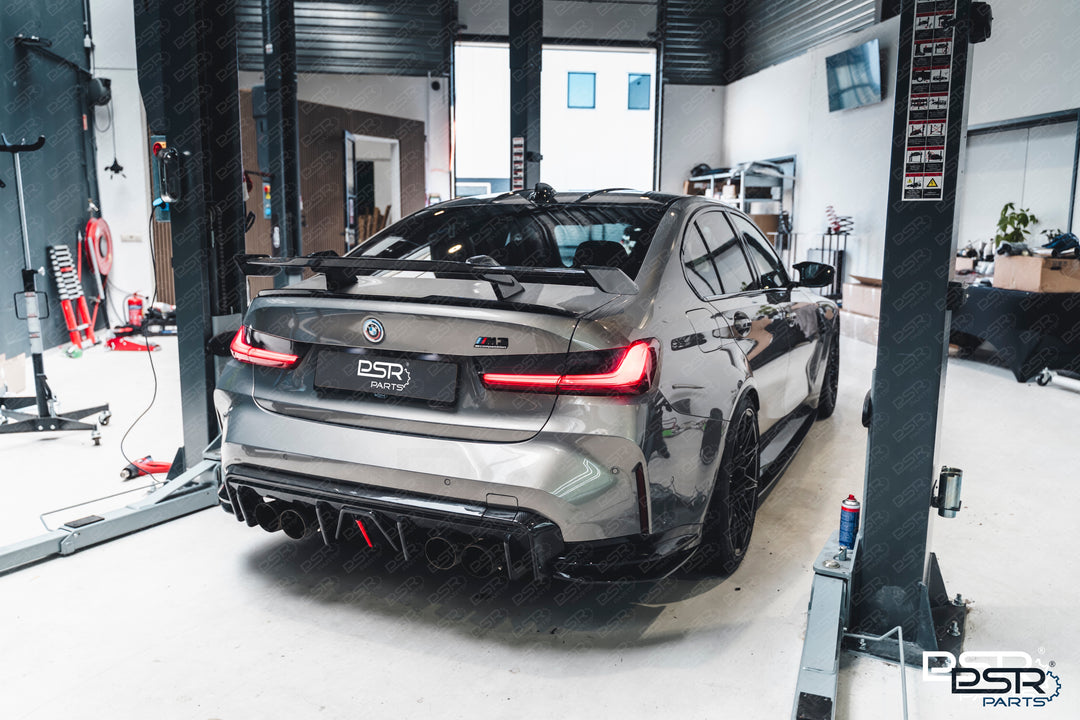 BMW G80 G81 M3 & G82 G83 M4 Carbon Fibre AK Diffuser Dry Carbon with F1 Brake / Fog Light