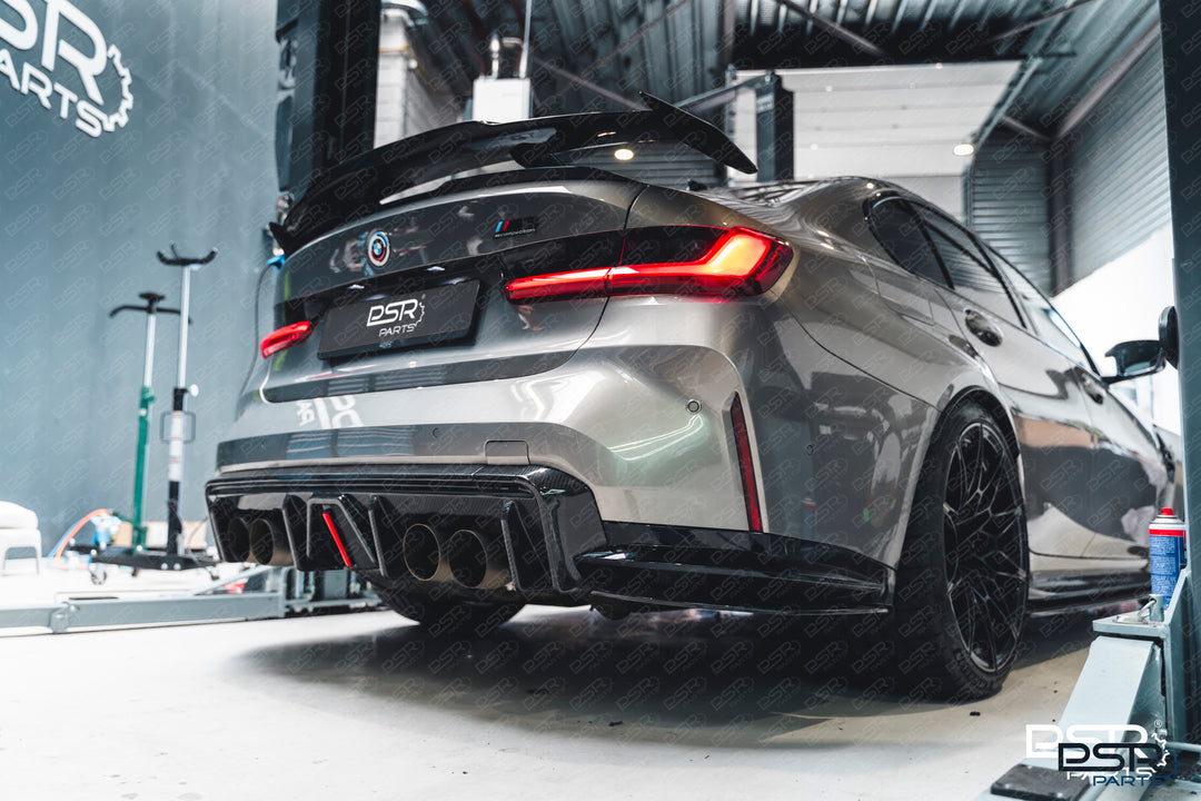 BMW G80 G81 M3 & G82 G83 M4 Carbon Fibre AK Diffuser Dry Carbon with F1 Brake / Fog Light