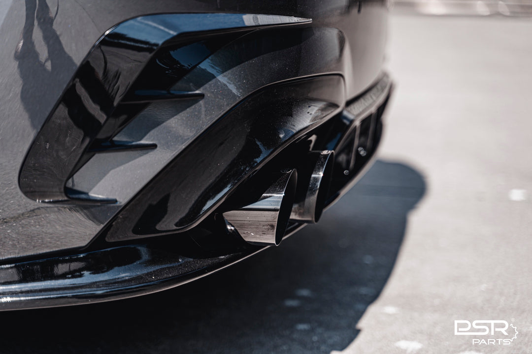 DCE Parts - Gloss Black Rear 4 Piece DCE Parts Diffuser - Quad Tips Style - Pre-LCI (2019+, G20 G21)