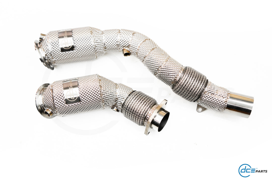 DCE Parts -  BMW S55B30 / S55 M3 F80 / M4 F82 F83 / M2 F87 - Catless / Catlook / High Flow Cat Downpipe