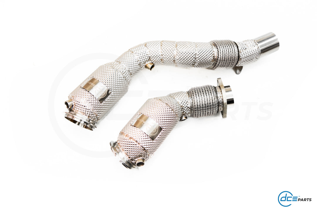 DCE Parts -  BMW S55B30 / S55 M3 F80 / M4 F82 F83 / M2 F87 - Catless / Catlook / High Flow Cat Downpipe