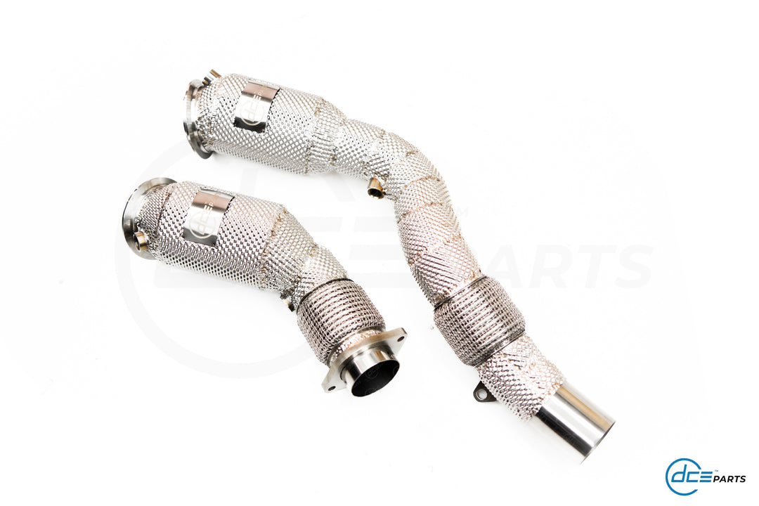 DCE Parts -  BMW S55B30 / S55 M3 F80 / M4 F82 F83 / M2 F87 - Catless / Catlook / High Flow Cat Downpipe