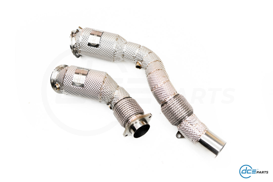 DCE Parts -  BMW S55B30 / S55 M3 F80 / M4 F82 F83 / M2 F87 - Catless / Catlook / High Flow Cat Downpipe