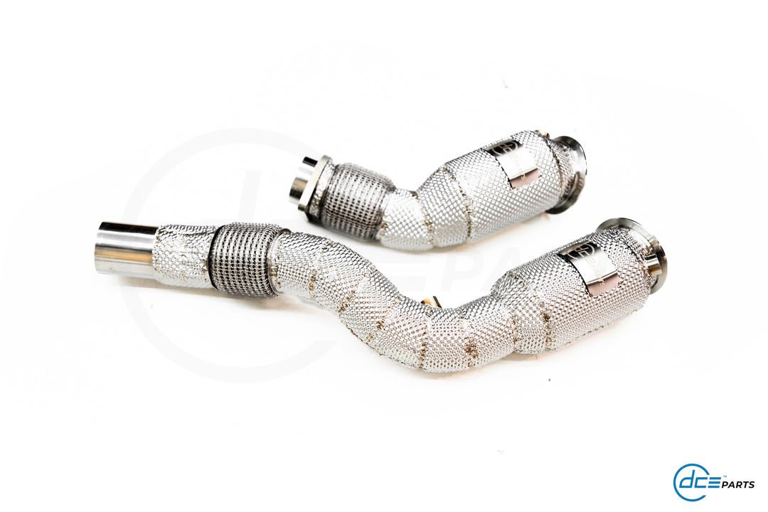 DCE Parts -  BMW S55B30 / S55 M3 F80 / M4 F82 F83 / M2 F87 - Catless / Catlook / High Flow Cat Downpipe